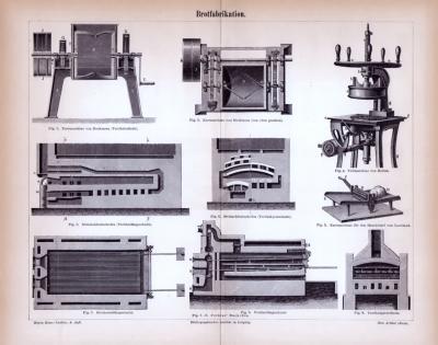 Brotfabrikation ca. 1885 Original der Zeit
