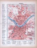 Dresden Stadtplan ca. 1885 Original der Zeit