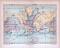 Farbig illustrierte Weltkarte aus 1885 zeigt Meeresströmungen und Meerestiefen im Maßstab 1 : 100.000.000.