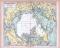 Farbig illustrierte Landkarte der Nord Polarländer aus 1885 im Maßstab 1 : 25.400.000.