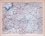 Farbig illustrierte Landkarten von Westrussland aus 1885,...
