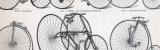Velocipede Fahrräder ca. 1885 Original der Zeit