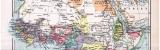 Afrika Landkarte Politische Übersicht ca. 1893...