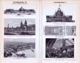 Verschiedene Stiche aus 1893 zeigen monumentale...