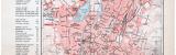 Farbige Lithographie des Stadtplans von Chemnitz aus dem...