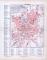 Farbige Lithographie des Stadtplans von Chemnitz aus dem Jahr 1893. Der Maßstab beträgt 1 zu 20.000.
