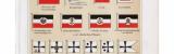 Chromolithographie von 1893 zeigt Deutsche Flagge aus...