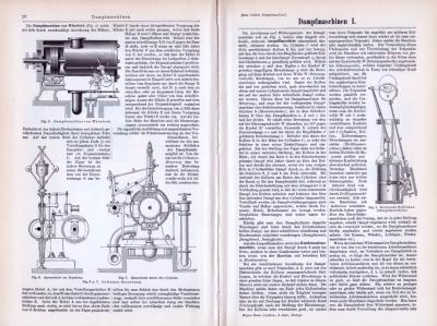 Dampfmaschinen I. ca. 1893 Original der Zeit