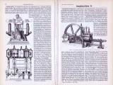 Technische Abhhandlung aus 1893 zum Thema Dampfmaschinen mit Skizzen und Stichen.