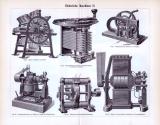 Elektrische Maschinen I. - III. ca. 1893 Original der Zeit