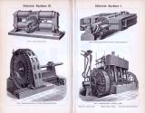 Der Stich aus dem Jahr 1893 zeigt 4 Abbildungen von...