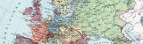 Europa Landkarte Politische Übersicht ca. 1894 Original der Zeit