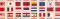 Flaggen I. Internationale Flaggen ca. 1893 Original der Zeit