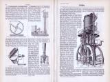Technische Abhandlung aus 1893 mit Stichem zum Thema Gebläse.