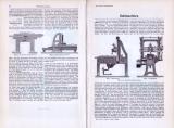 Technische Abhandlung aus 1893 mit Illustrationen zum Thema Hobelmaschinen.