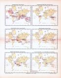 Übersicht der Deutschen Kolonien + Kolonien ca. 1893 Original der Zeit