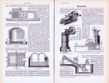 Technische Abhandlung mit Stichen aus 1893 zum Thema Mauersteine.