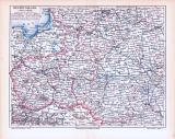 Farbig illustrierte Landkarten von Westrussland aus 1893,...