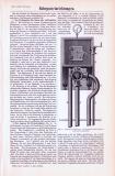 Technische Abhandlung mit Stichen aus 1893 zum Thema Rohrposteinrichtungen.