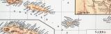 Samoa oder Schiffer-Inseln Landkarte ca. 1896 Original...
