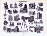 Photographische Apparate I. + II. ca. 1896 Original der Zeit