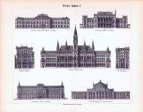 Stich aus 1893 zeigt Wiener Prachtbauten.