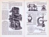 Sägen und Sägemaschinen ca. 1897 Original der Zeit