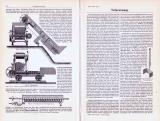 Technische Abhandlung mit Stichen aus 1893 zum Thema Torfgewinnung.