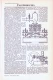 Technische Abhandlung mit Stichen aus 1893 zum Thema Wassersäulenmaschinen und Wasserstandsanzeiger .
