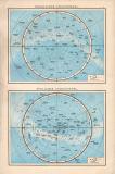Farbig illustrierte Weltkarte aus dem Jahr 1881 zeigt...