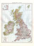 Farbig illustrierte Karte aus dem Jahr 1881 zeigt...