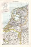 Gro&szlig;britannien und Irland Landkarte ca. 1881 Original der Zeit