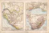 Afrika Landkarte ca. 1881 Original der Zeit