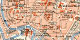 Braunschweig historischer Stadtplan Karte Lithographie ca. 1903