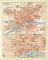 Frankfurt a.M. historischer Stadtplan Karte Lithographie ca. 1904