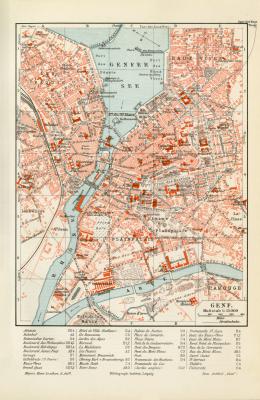 Peking historischer Stadtplan Karte Lithographie ca 1906 antike Stadtkarte 