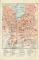 Genf historischer Stadtplan Karte Lithographie ca. 1904