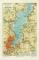 Kieler Hafen historischer Stadtplan Karte Lithographie ca. 1905
