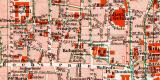 K&ouml;ln historischer Stadtplan Karte Lithographie ca. 1905