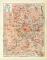 Wien historischer Stadtplan Karte Lithographie ca. 1908