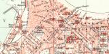 Alexandria historischer Stadtplan Karte Lithographie ca. 1904