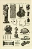 Afrikanische Kultur I. Holzstich 1891 Original der Zeit
