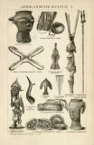 Afrikanische Kultur I. - II. historische Bildtafel...