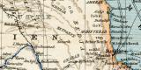 Ägypten historische Landkarte Lithographie ca. 1899