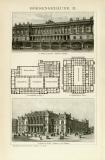 Börsengebäude I.-II. Holzstich 1892 Original...
