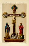 Crucifix zu Wechselburg historische Bildtafel...
