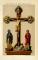 Crucifix zu Wechselburg historische Bildtafel Chromolithographie ca. 1892