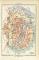 Danzig Stadtplan Lithographie 1899 Original der Zeit
