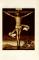 Christus am Kreuz Chromolithographie 1892 Original der Zeit