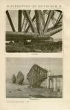 Forthbrücke Edinburgh I. Holzstich 1891 Original der Zeit